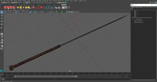 Large Acupuncture Needle Gold