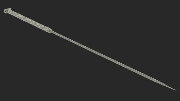 Large Acupuncture Needle Silver