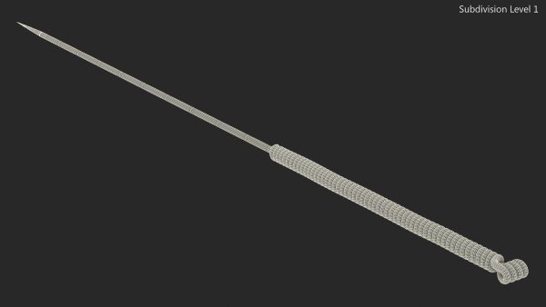 Large Acupuncture Needle Silver