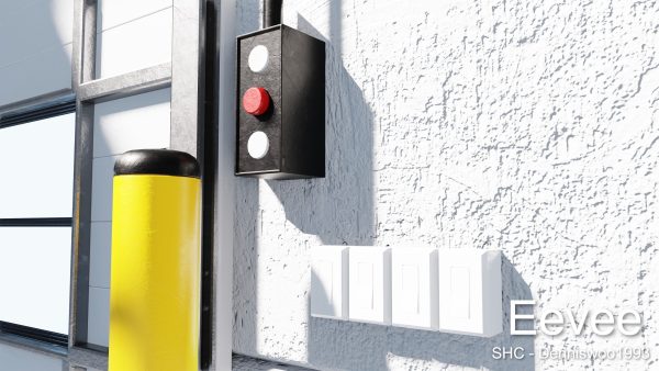Large modern warehouse for Blender Eevee and Cycles