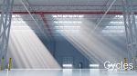 Large modern warehouse for Blender Eevee and Cycles