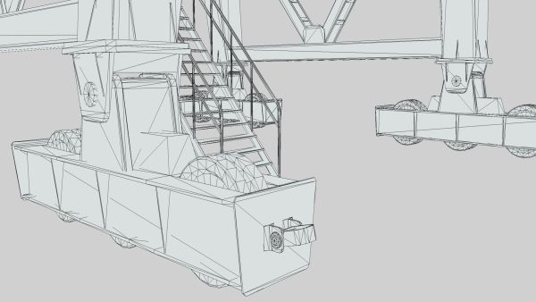 Large Old Crane PBR