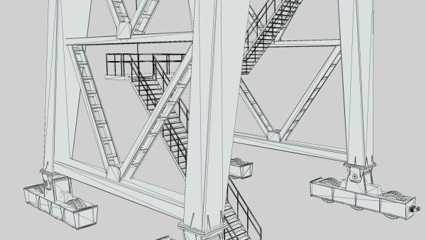 Large Old Crane PBR