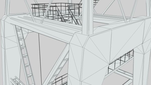 Large Old Crane PBR