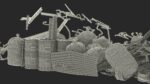 Large Pile of Construction Waste