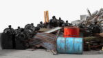 Large Pile of Construction Waste