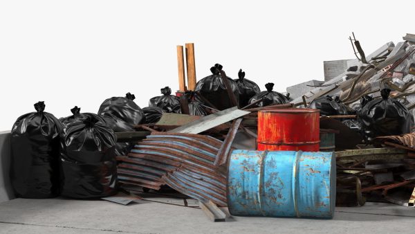 Large Pile of Construction Waste