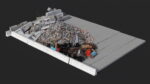 Large Pile of Construction Waste
