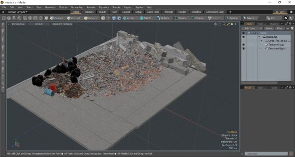 Large Pile of Construction Waste