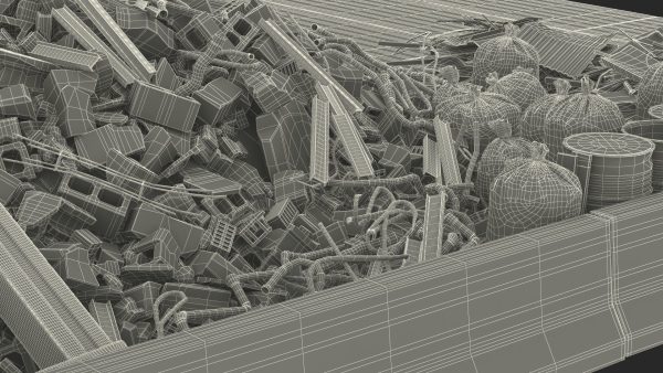Large Pile of Construction Waste
