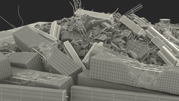 Large Pile of Construction Waste