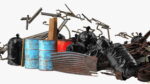 Large Pile of Construction Waste