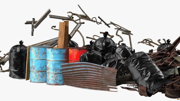 Large Pile of Construction Waste