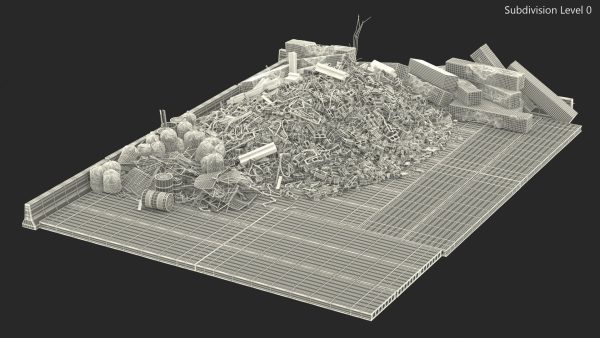 Large Pile of Construction Waste