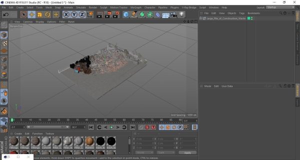 Large Pile of Construction Waste