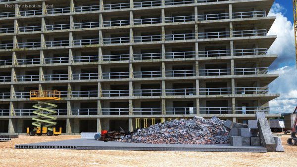 Large Pile of Construction Waste