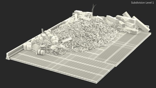 Large Pile of Construction Waste