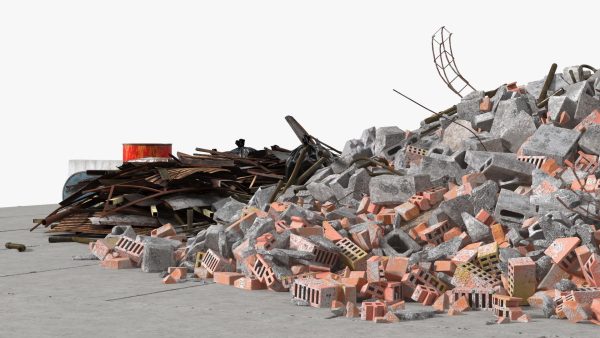 Large Pile of Construction Waste