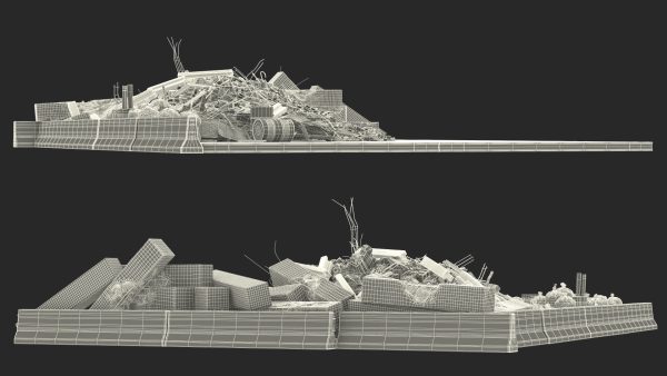 Large Pile of Construction Waste