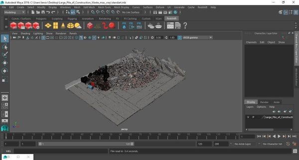 Large Pile of Construction Waste