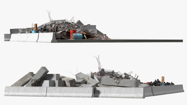 Large Pile of Construction Waste