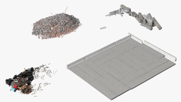 Large Pile of Construction Waste