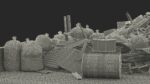 Large Pile of Construction Waste