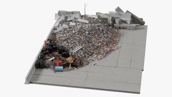 Large Pile of Construction Waste