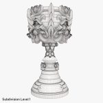 League of Legends Summoners Cup Trophy 3D Model