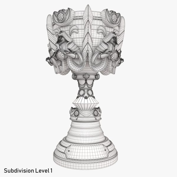 League of Legends Summoners Cup Trophy 3D Model