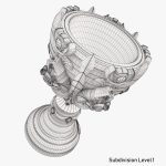 League of Legends Summoners Cup Trophy 3D Model