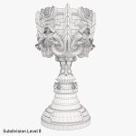 League of Legends Summoners Cup Trophy 3D Model
