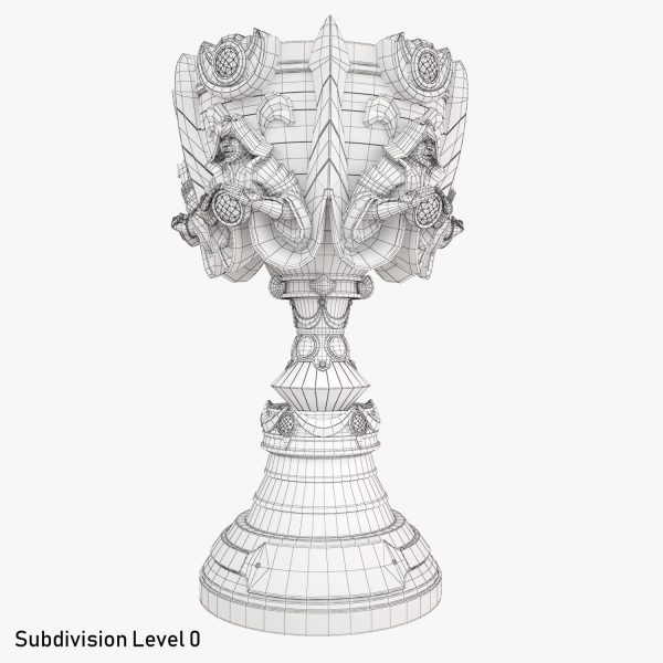 League of Legends Summoners Cup Trophy 3D Model