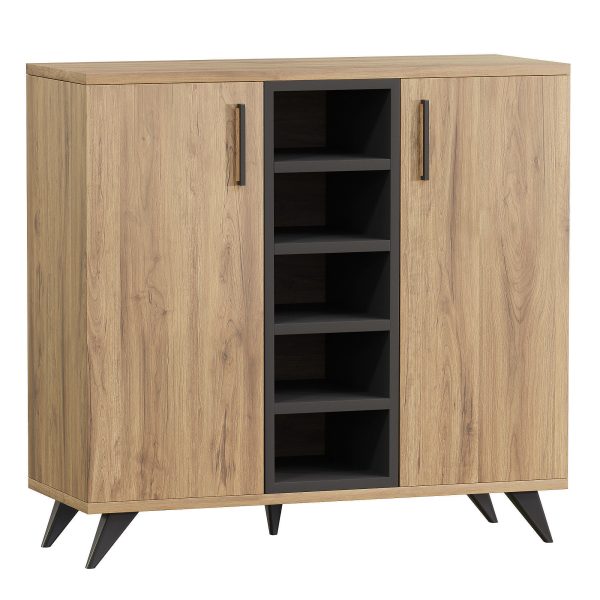 Leander Kuchenschrank mit Regalen