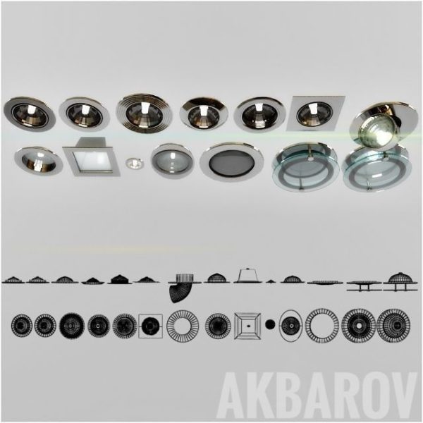lightS downlight with gold finish