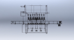 Liquid filling machine assembly line