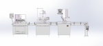 Liquid filling machine assembly line