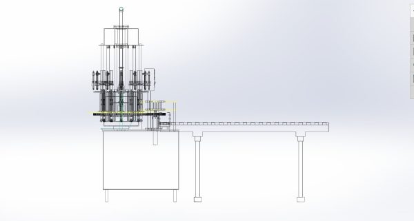 Liquid filling machine assembly line