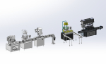 Liquid filling machine assembly line
