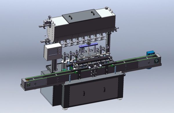 Liquid filling machine assembly line