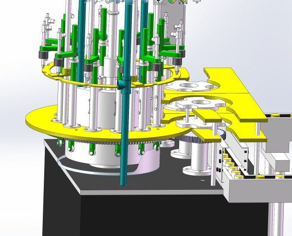 Liquid filling machine assembly line