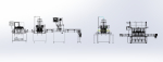 Liquid filling machine assembly line