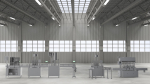 Liquid filling machine assembly line