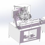 Liquid filling machine assembly line