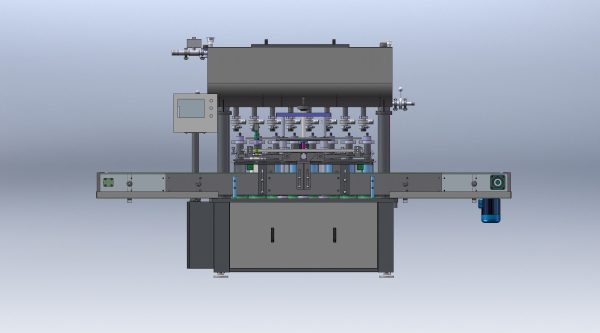 Liquid filling machine assembly line