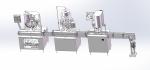 Liquid filling machine assembly line