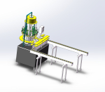 Liquid filling machine assembly line