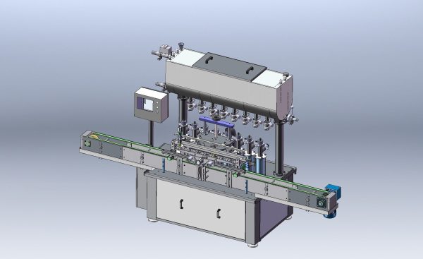 Liquid filling machine assembly line