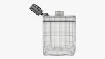 Liquor flask stainless steel plastic wrap open