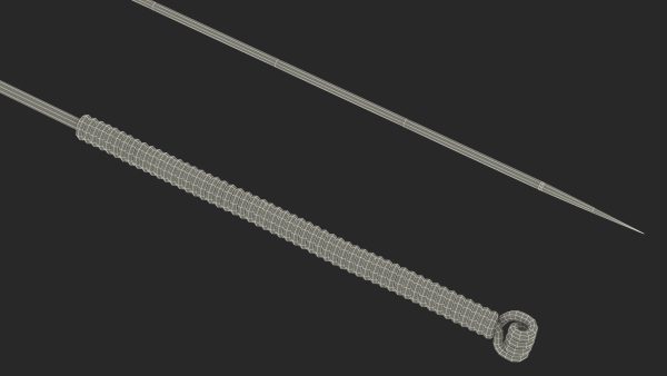 Long Acupuncture Needle Gold